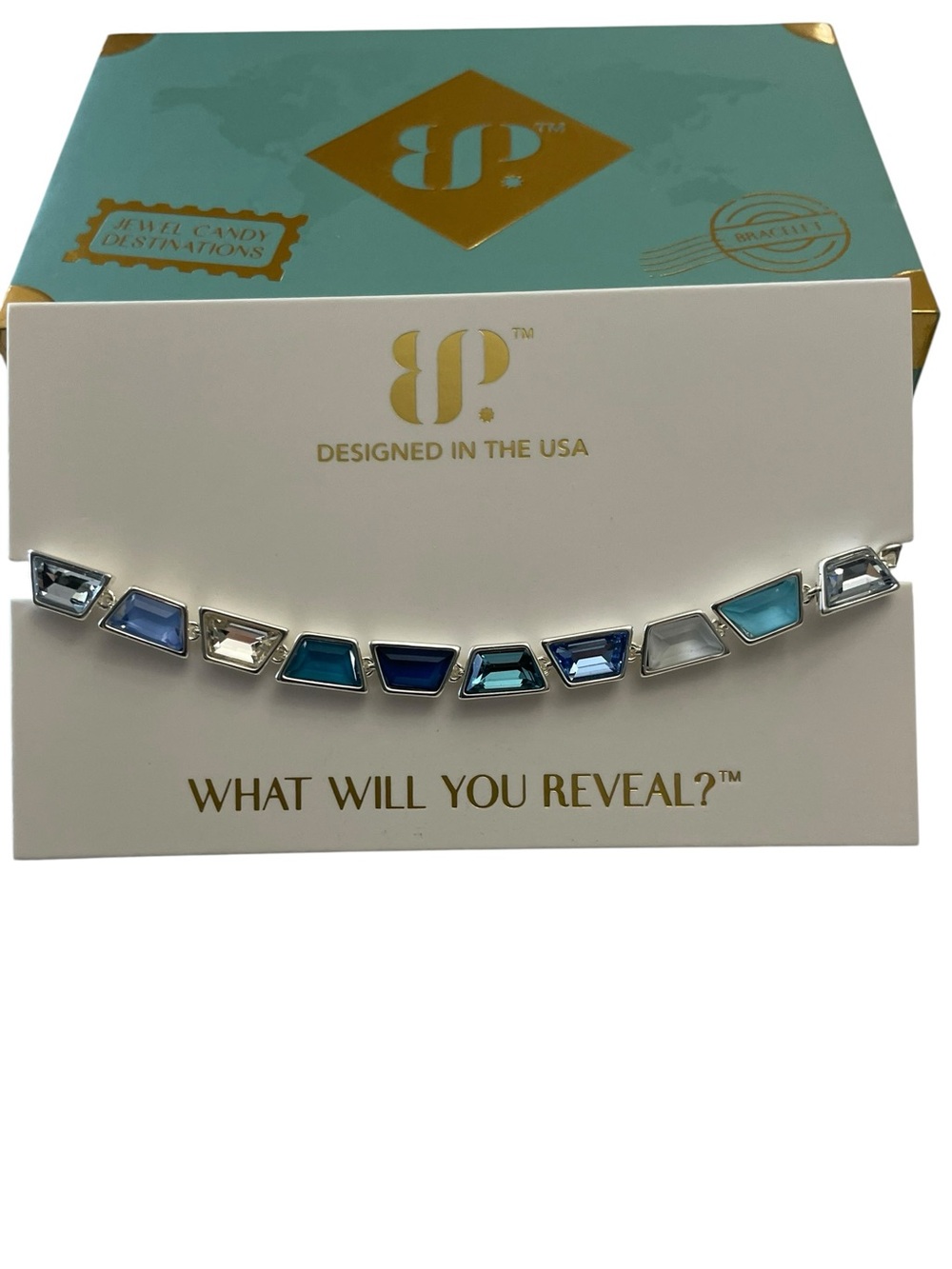Bomb Party Jewel Candy “Life Well Traveled” Maldives Mirage Silver/Blues New